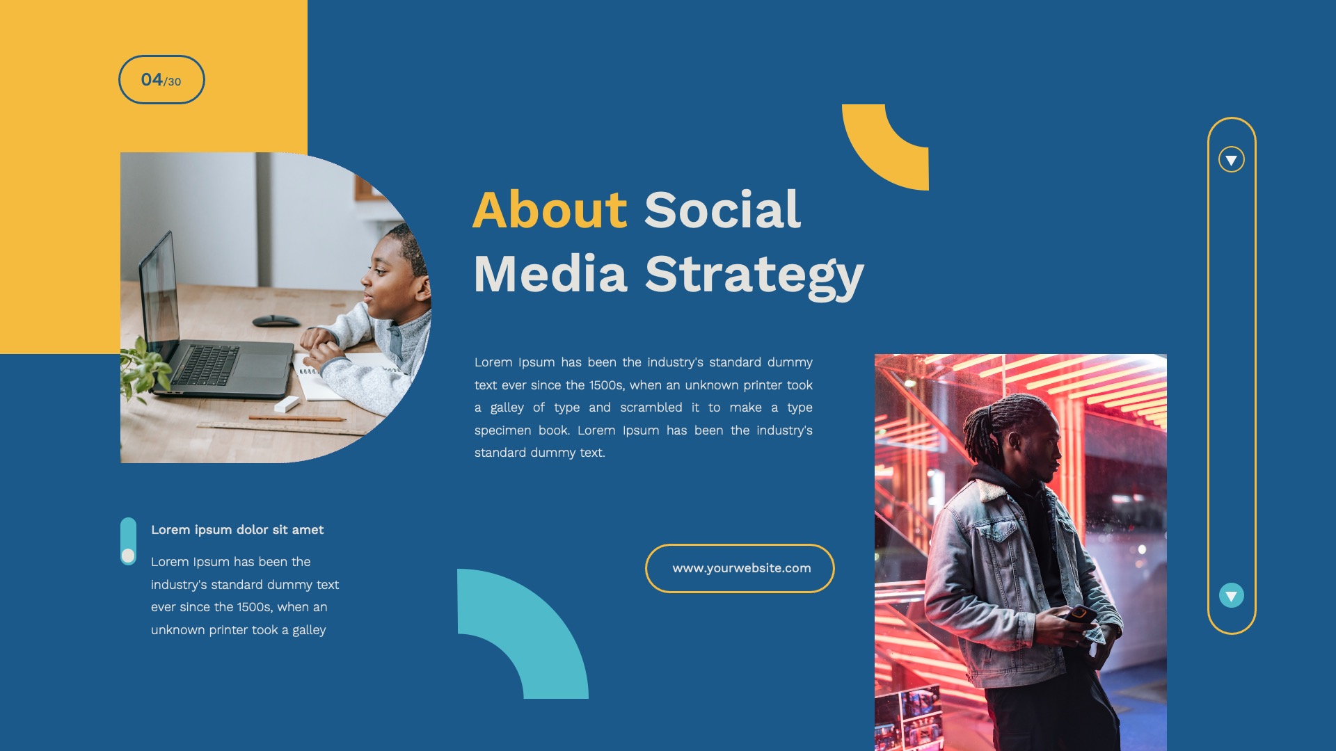 Social Media Strategy PowerPoint Template, Presentation Templates ...